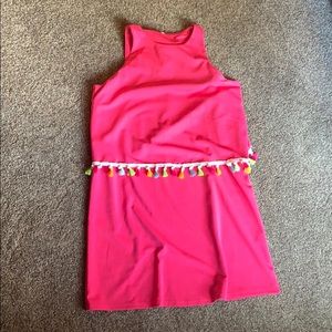 Tassel pink summer dress